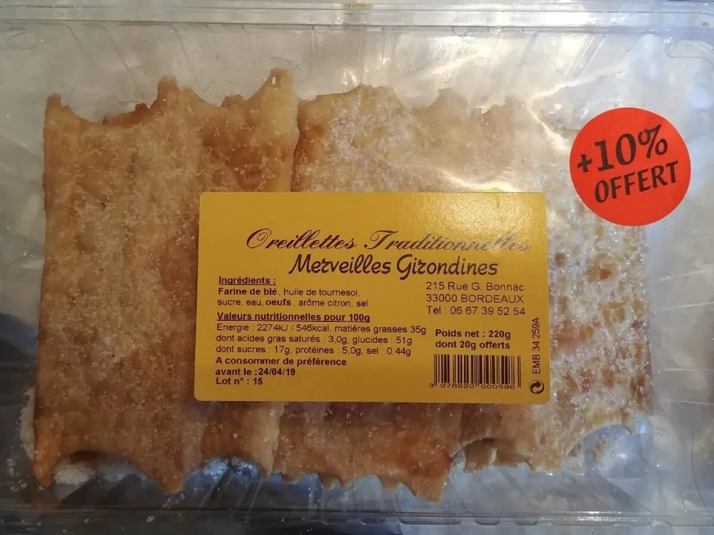 Oreillettes traditionnelles