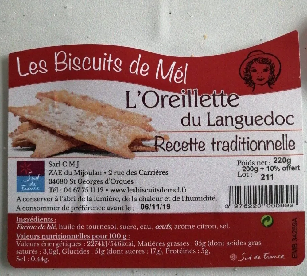 Oreillette du Languedoc