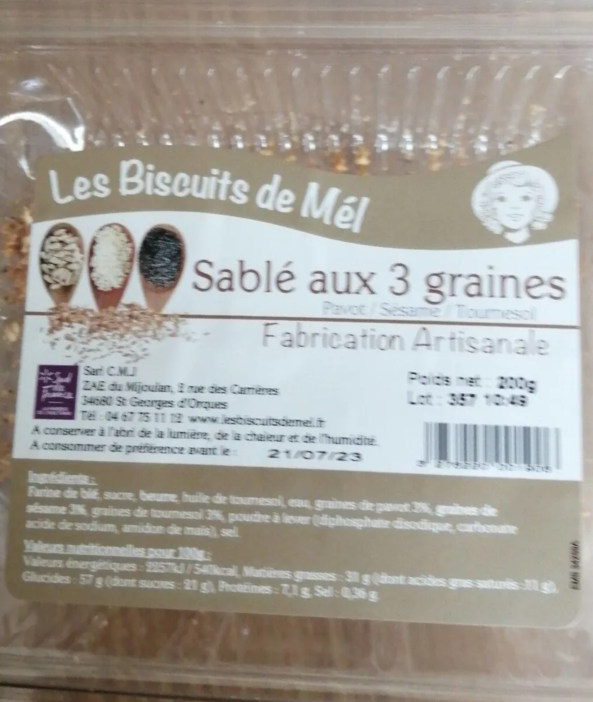 Sable aux 3 graines