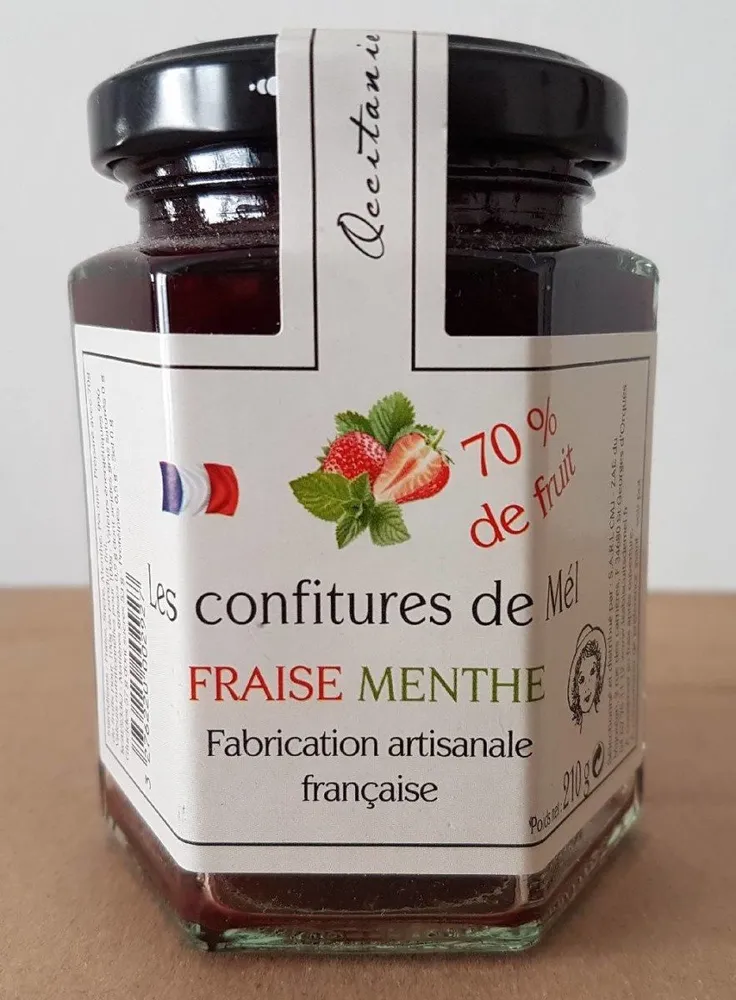 Confiture fraise menthe