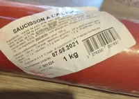 Saucisson a l'ail fume AUBRET
