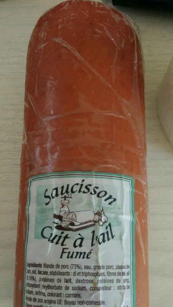 Saucisson cuit à l'ail fumé