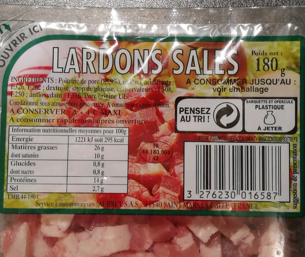 Lardons salés