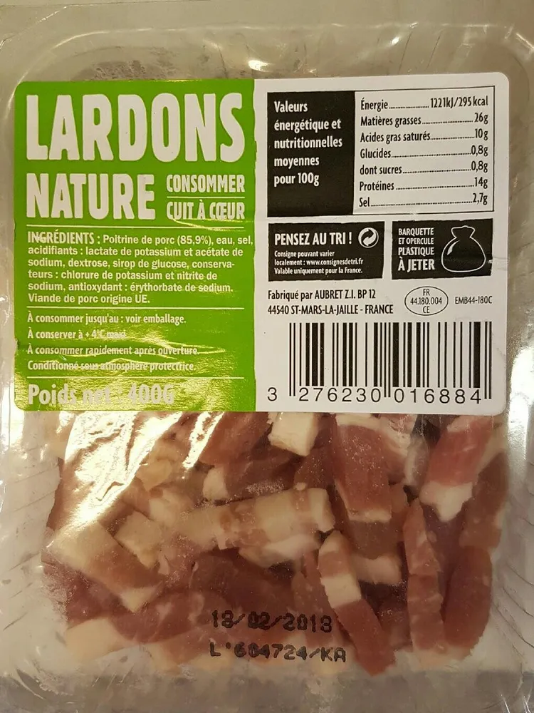 Lardons nature