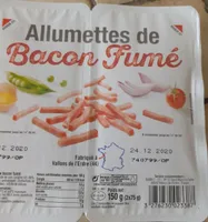 Allumettes de bacon fumé