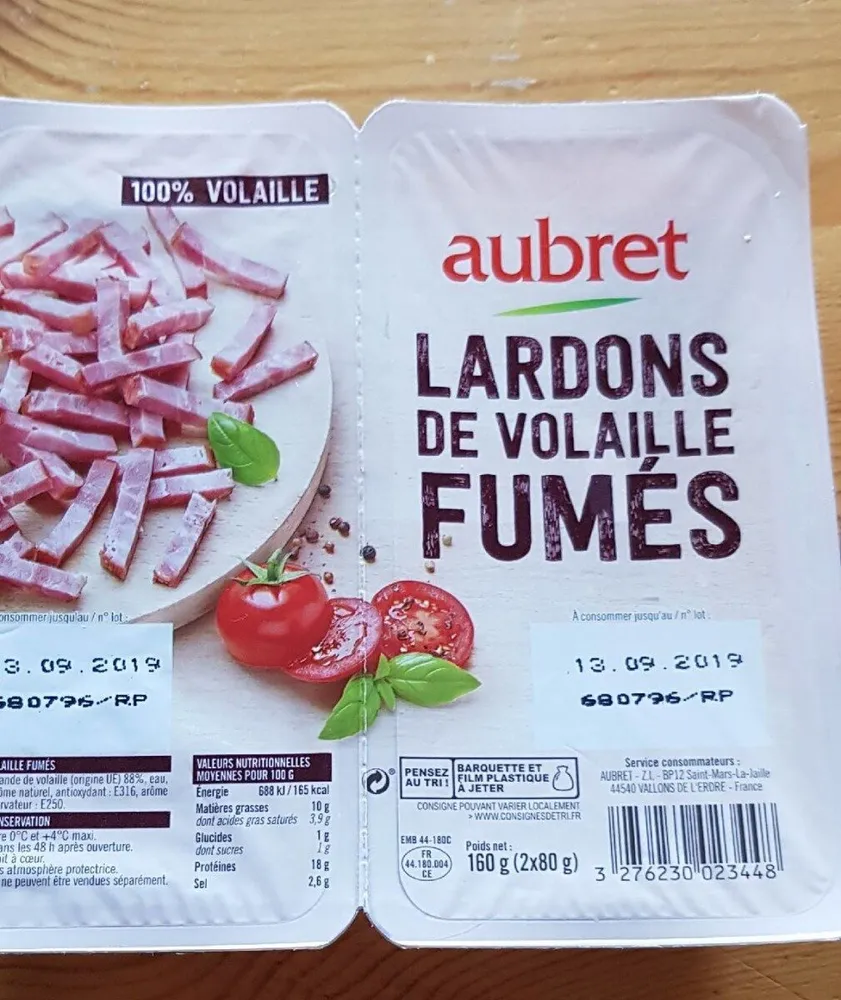 Lardons de volaille fumés