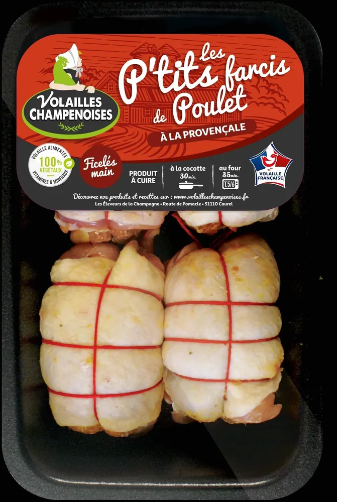 4 P'tits farcis de poulet à la provençale