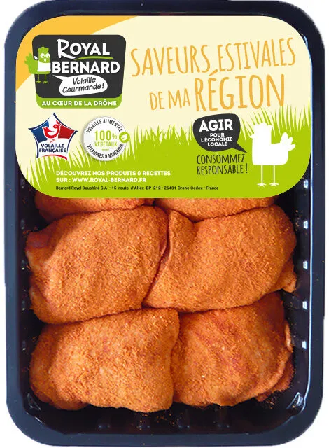 8 Hauts de cuisse de poulet assaisonné paprika
