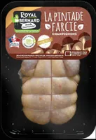Pintade farcie aux champignons
