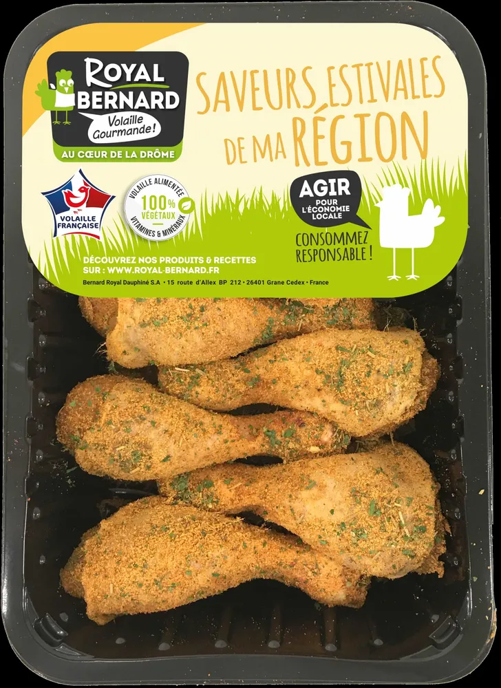 8 Pilons de poulet assaisonné à la Provençale