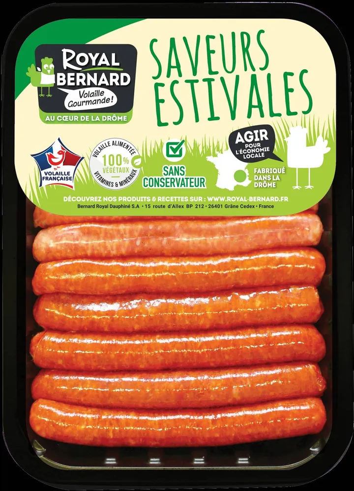 Plateau Sympa Grill : 6 saucisses nature + 6 merguez