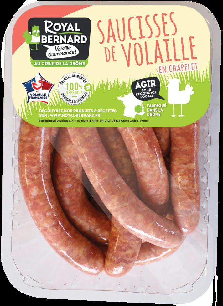 Saucisse nature en chapelet