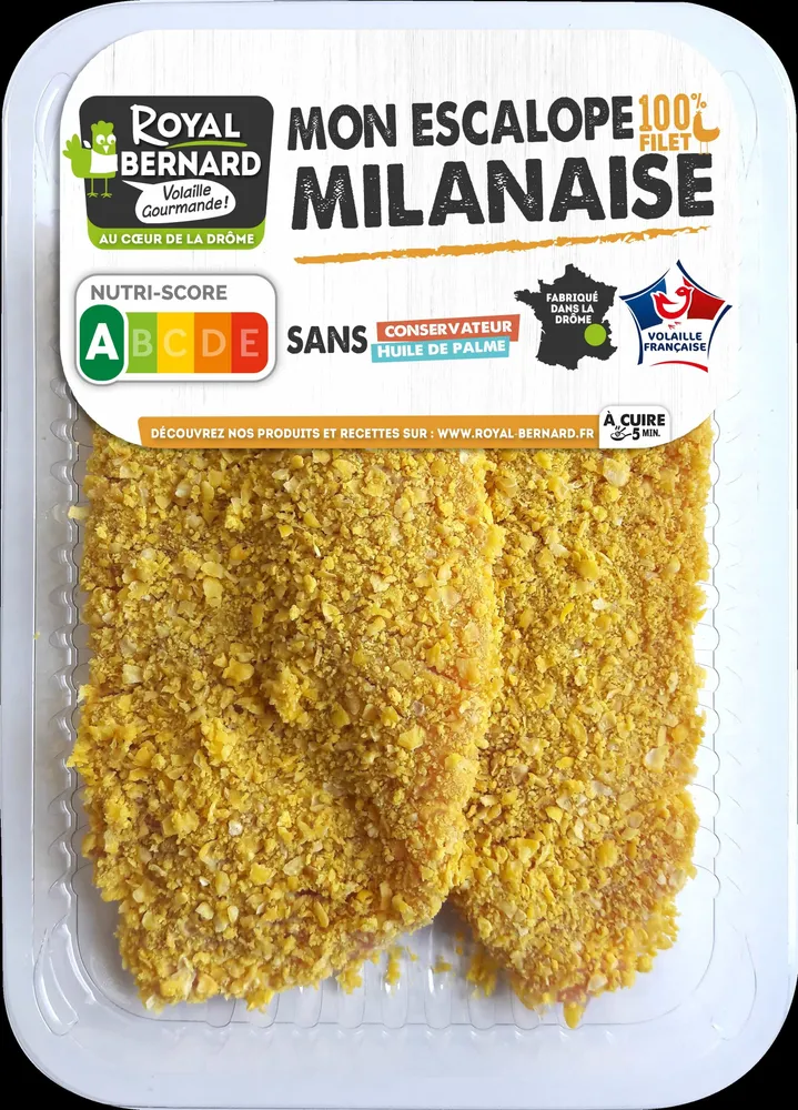 Mon escalope de dinde à la milanaise