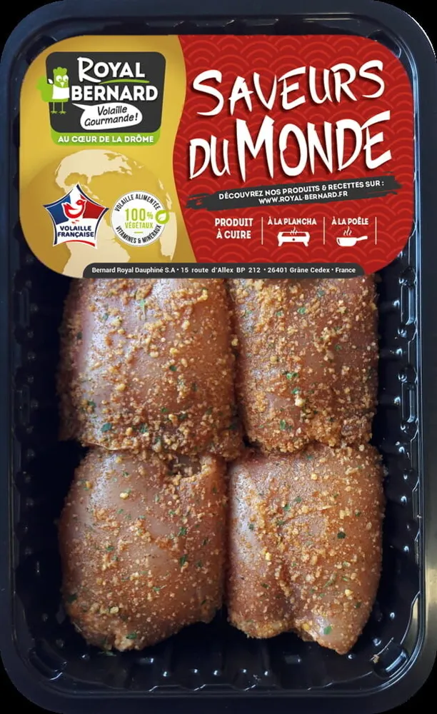 Sauté de poulet miel laqué et poivre de Belem