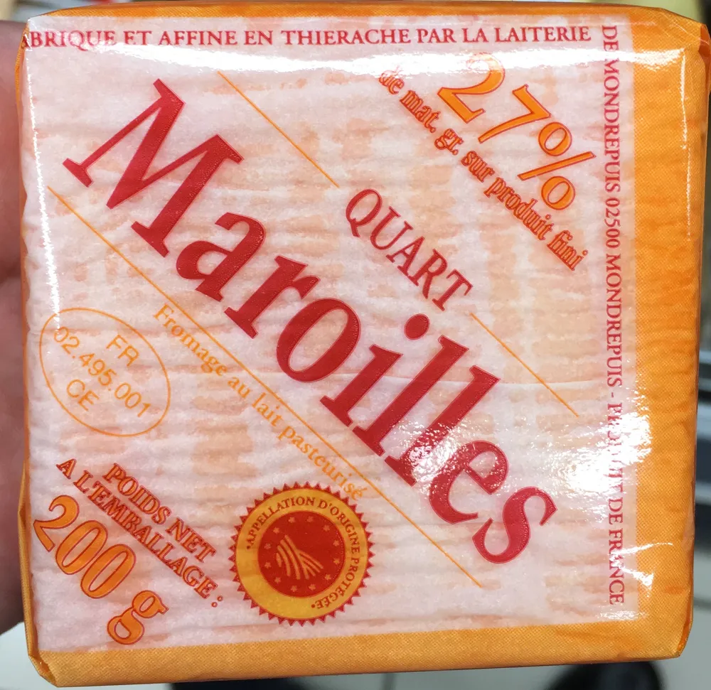 Quart Maroilles (27% MG)
