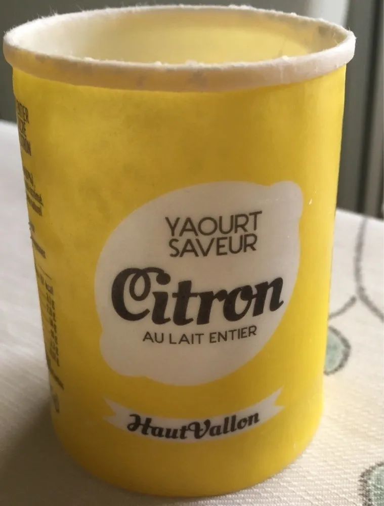 Yaourt saveur citron