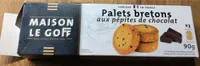 Palets bretons pepites chocolat