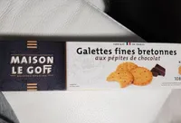 Galettes fines bretonnes aux pépites de chocolat