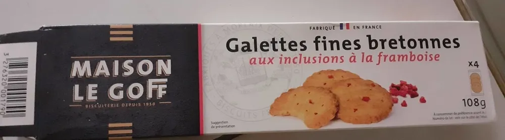 Galettes fines bretonnes à la framboise