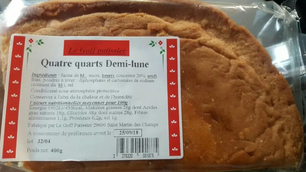 Quatre-quarts pur beurre