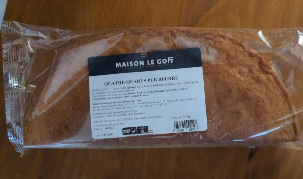Quatre-quarts pur beurre