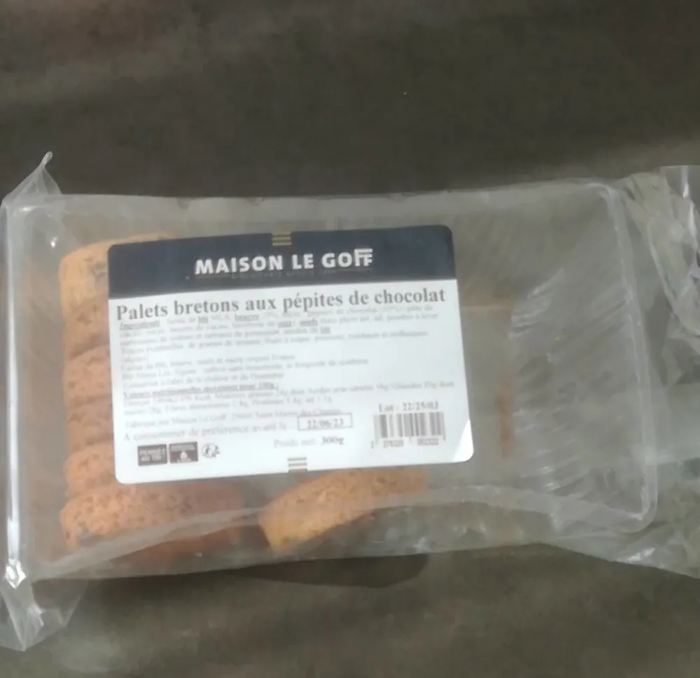Palets bretons aux pépites de chocolat