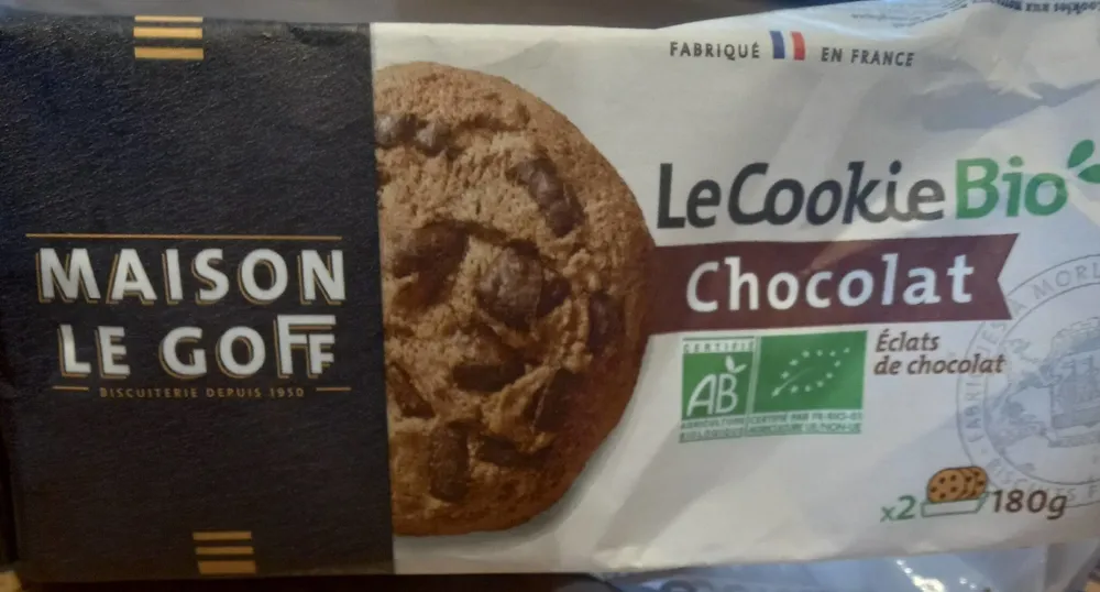 Le cookie bio chocolat