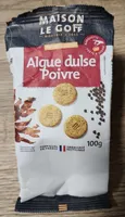 Petit Sablés Algue dulse Poivre