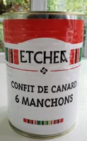 confit de canard 6 manchons