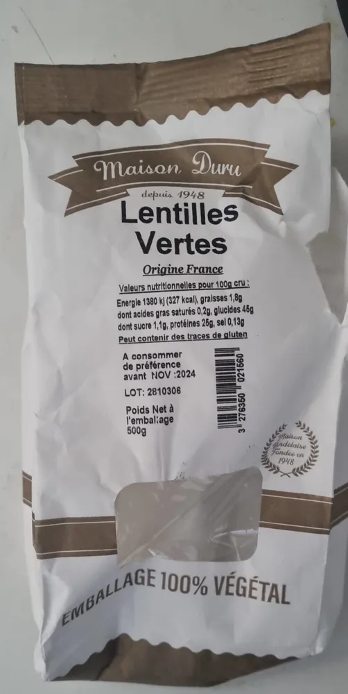 Lentilles Vertes