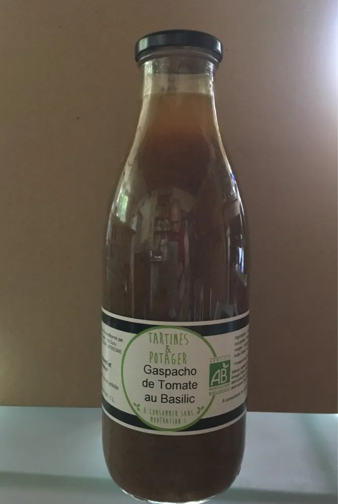 Gaspatcho de tomate au basilic