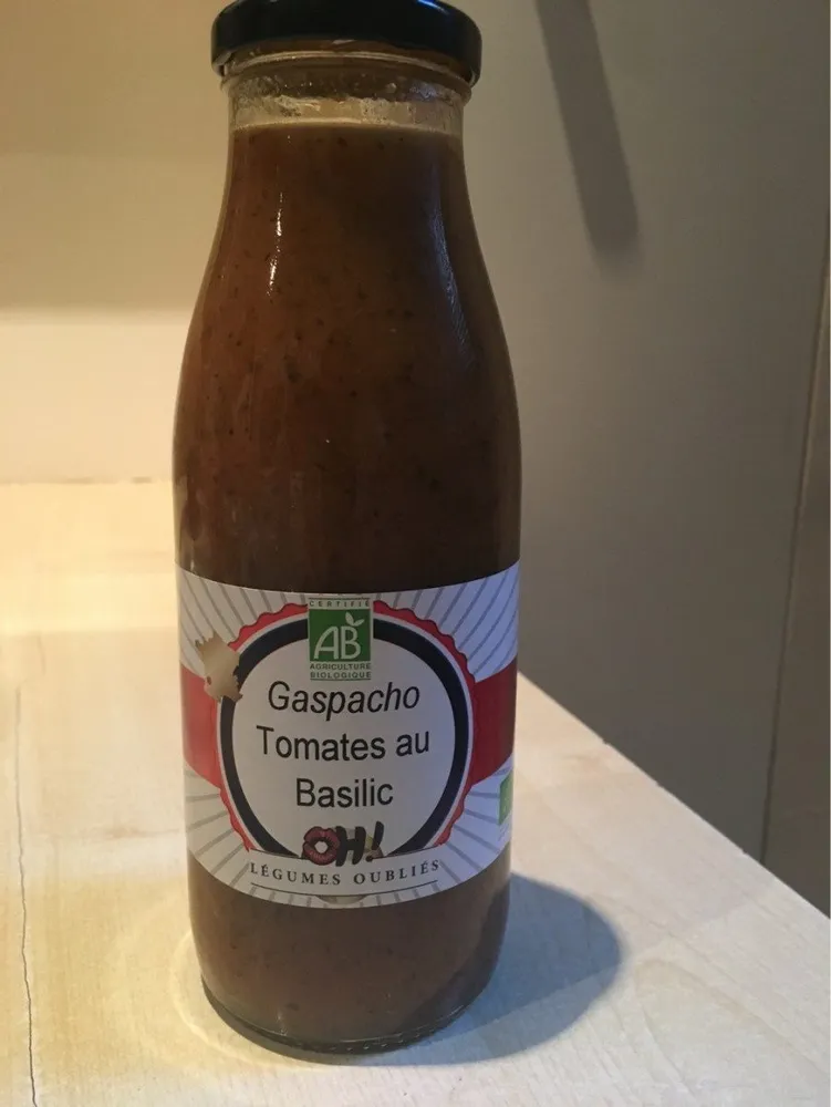 Gaspacho aux tomates basilic
