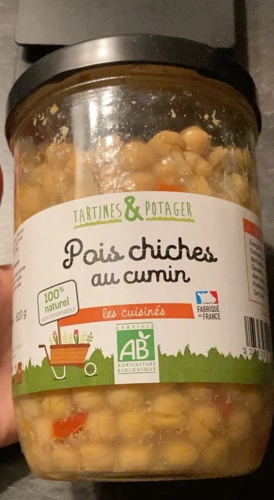 Pois chiches au cumin