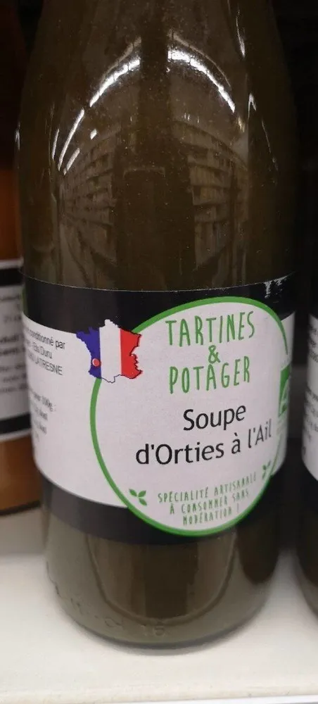 Soupe d'orties à l'ail