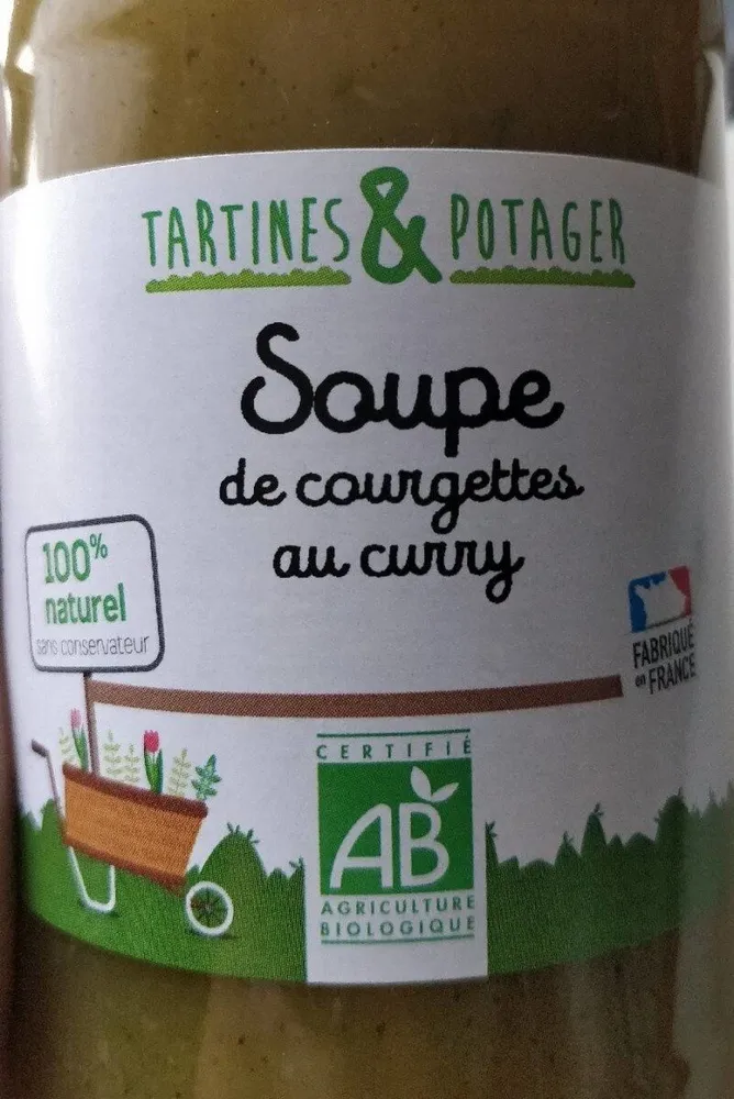 Soupe de courgettes au curry