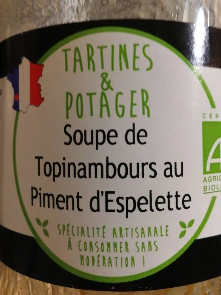Soupe topinambours