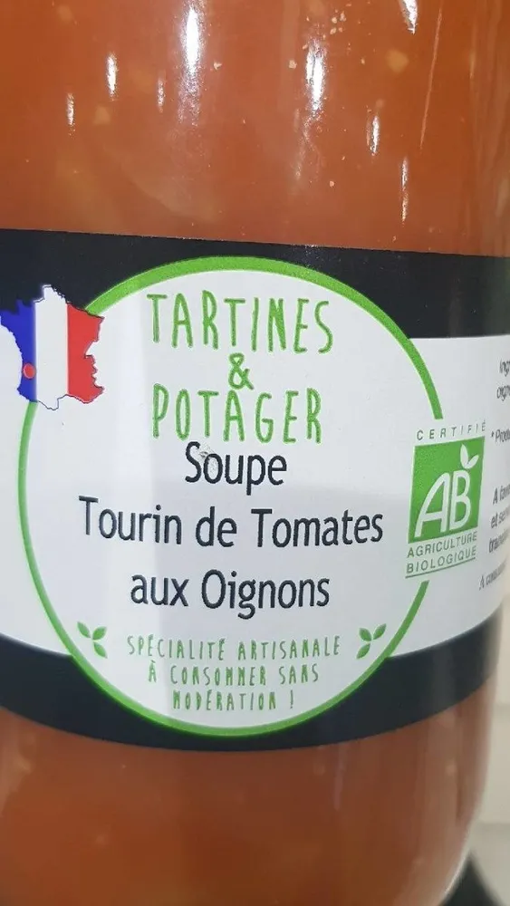 Soupe au tourin de tomates aux oignons