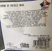 TERRINE DE VOLAILLE HALAL