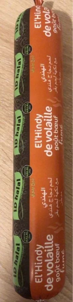 El’Hindy de volaille goût bœuf fumé