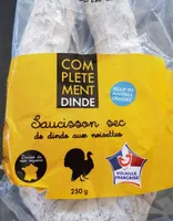 Saucisson sec de dinde aux noisettes