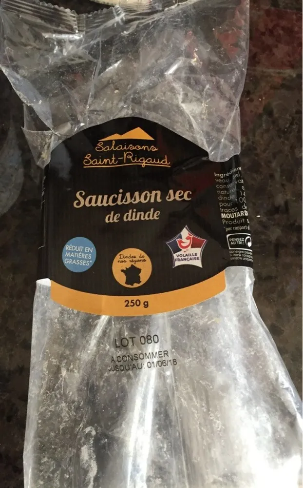 Saucisson sec de dinde