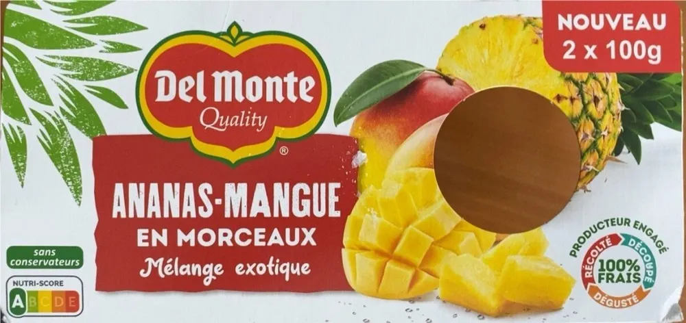 Ananas et mangue en morceaux