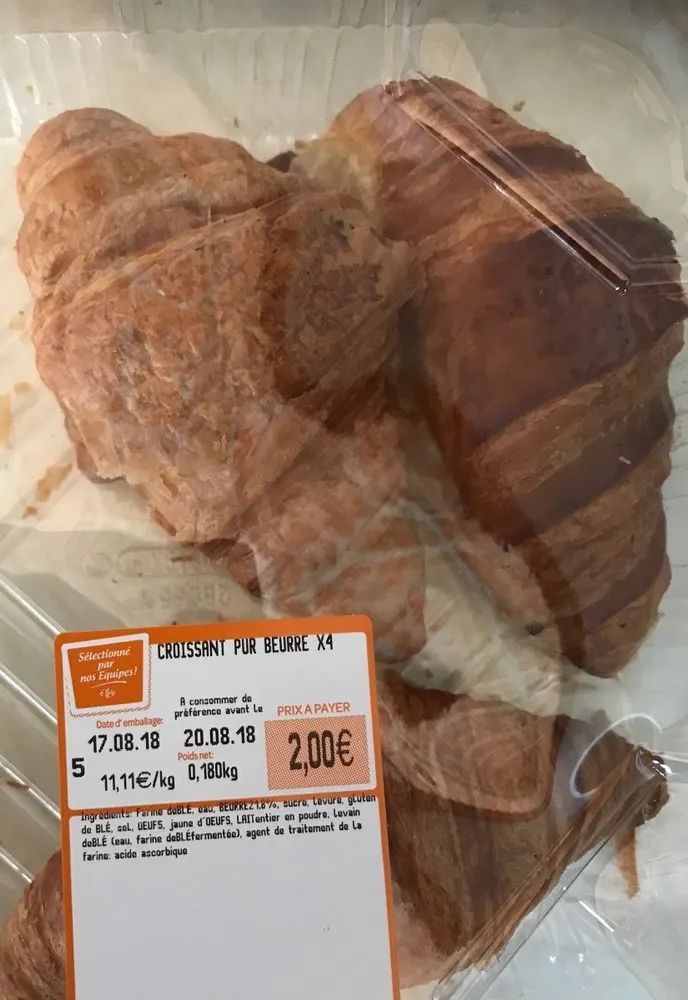 Croissant pur beurre X4