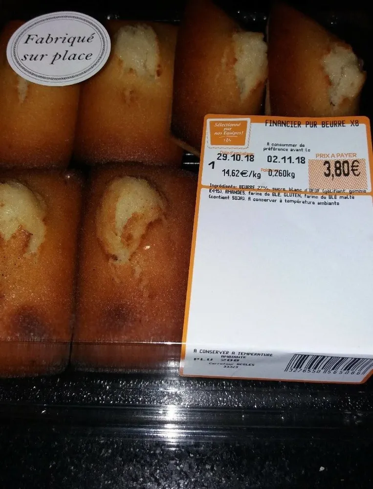Financier  pur beurre