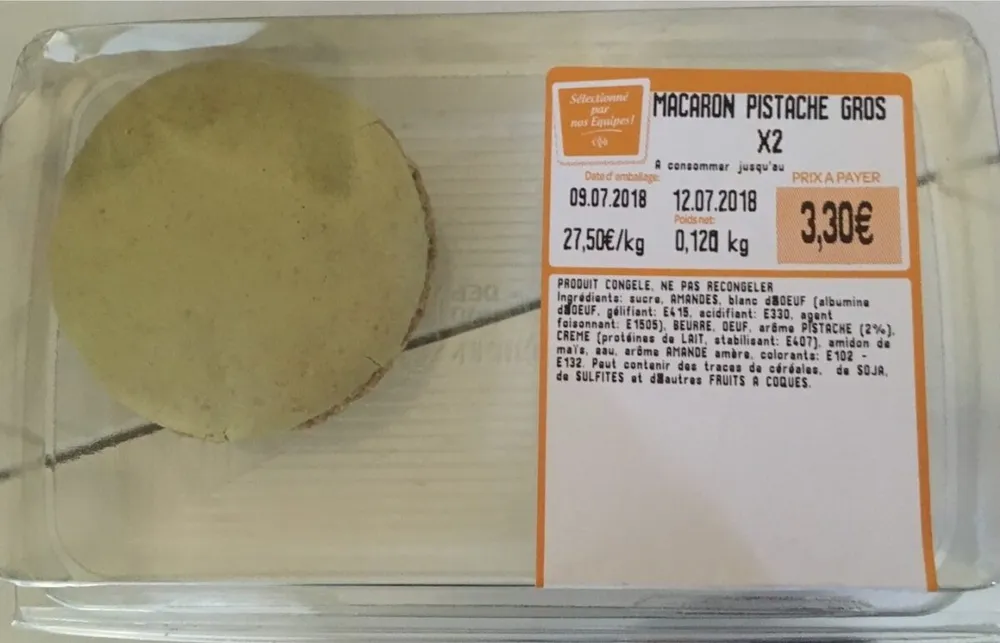 Macaron pistache gros
