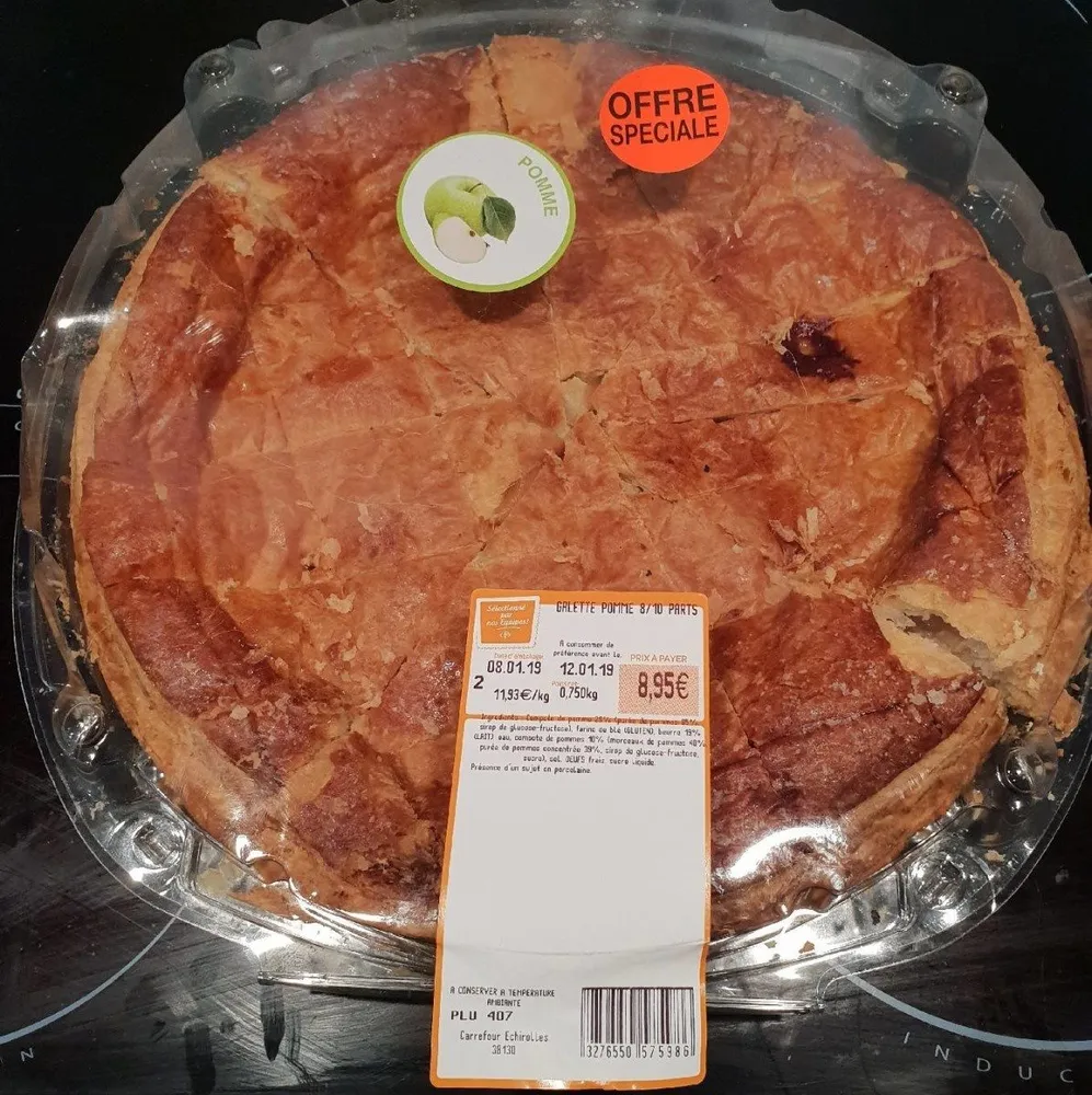 Galette pommes 8/10 parts