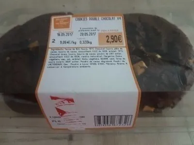 Cookies double chocolat x4