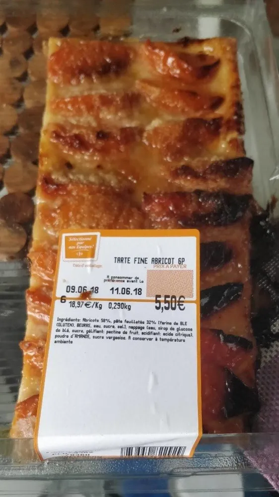 Tarte fine abricots