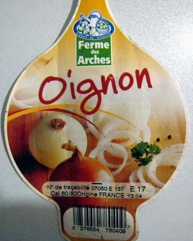 Oignon 1Kg Cat. 1 Cal. 60-80 Ferme des Arches