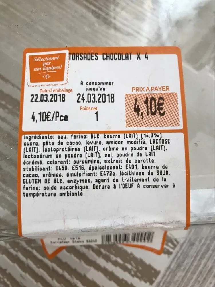 Torsades chocolat